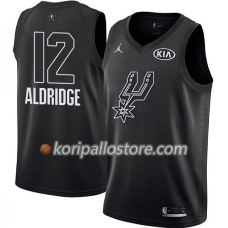San Antonio Spurs LaMarcus Aldridge 12 2018 All Star Jordan Brand Musta Miesten Pelipaidat Swingman 